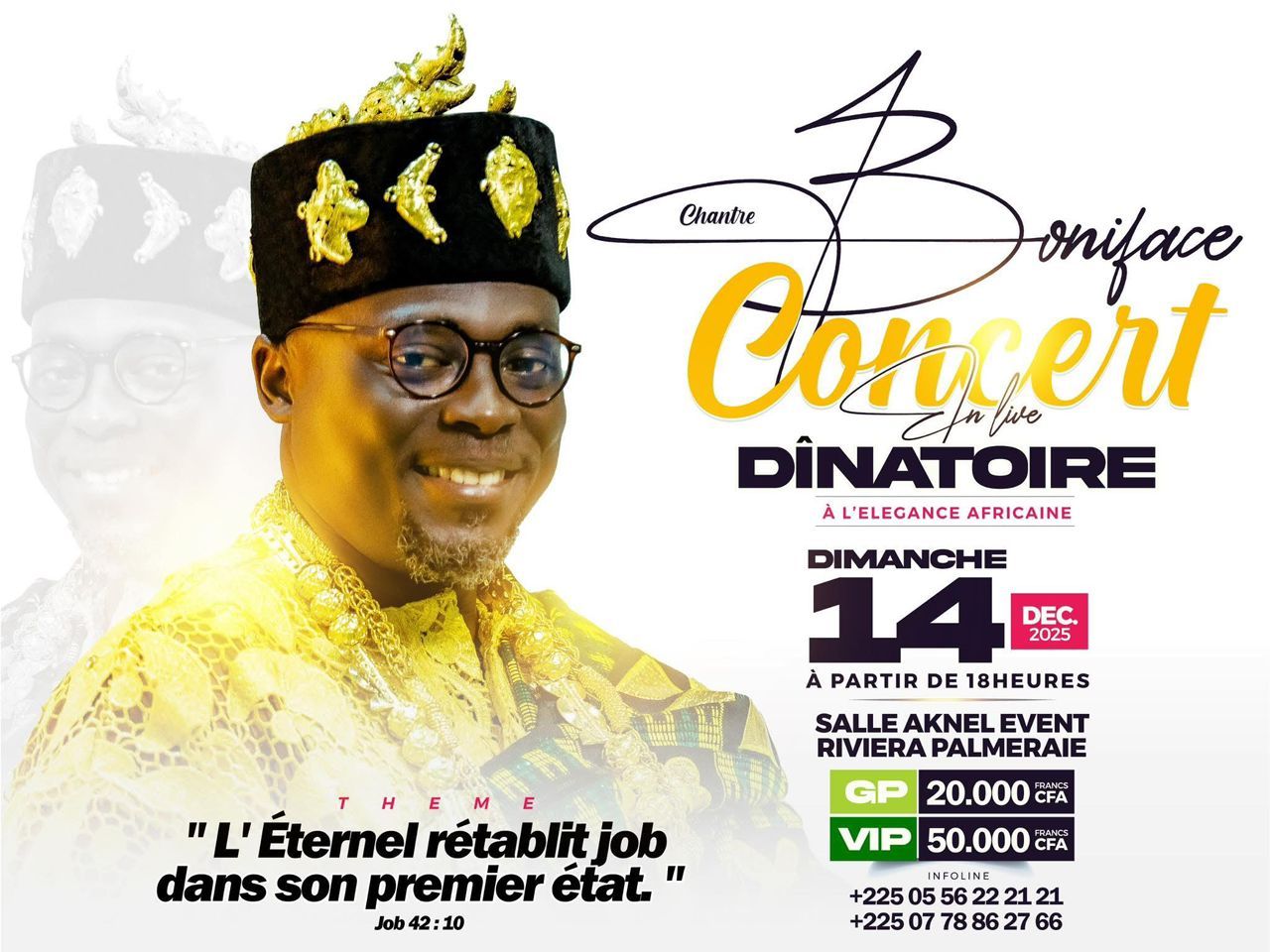 CONCERT DINATOIRE CHANTRE BONIFACE
